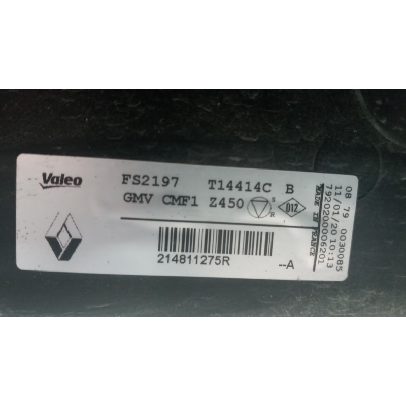 RENAULT CONVEYOR ELECTRIC FAN RENAULT Kangoo 2013>2021 used