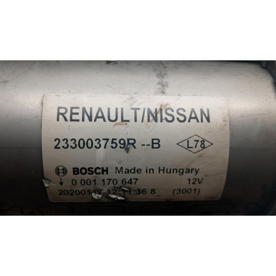 STARTER MOTOR RENAULT Kangoo 2013>2021 used