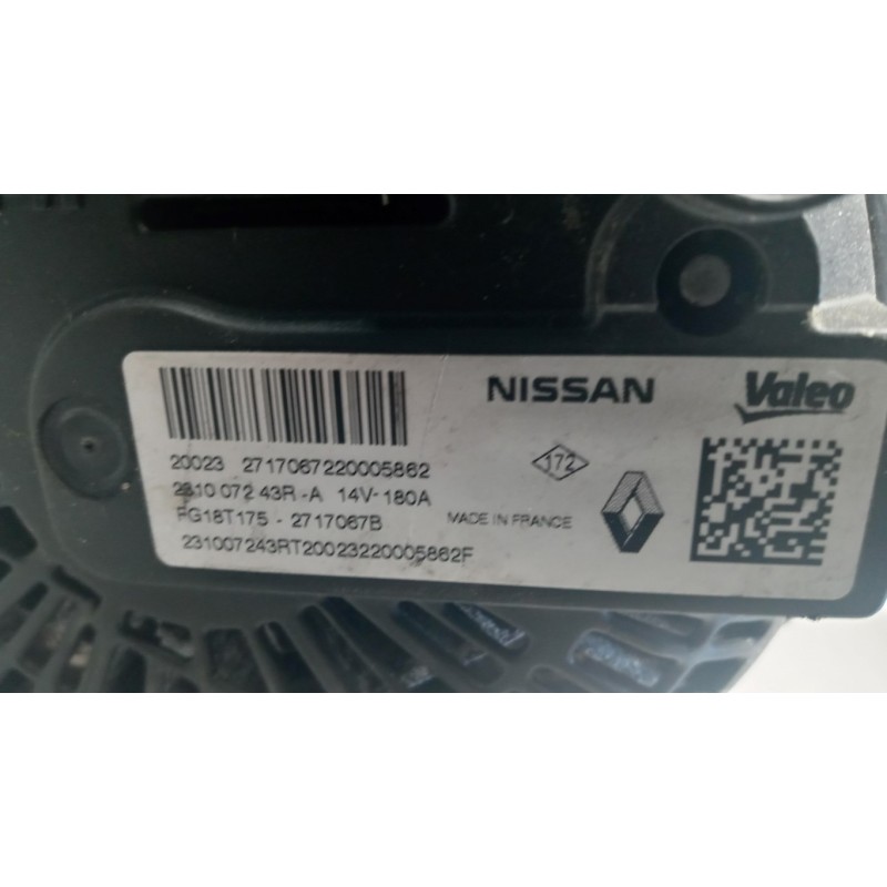 RENAULT ALTERNATOR RENAULT Kangoo 2013>2021 used