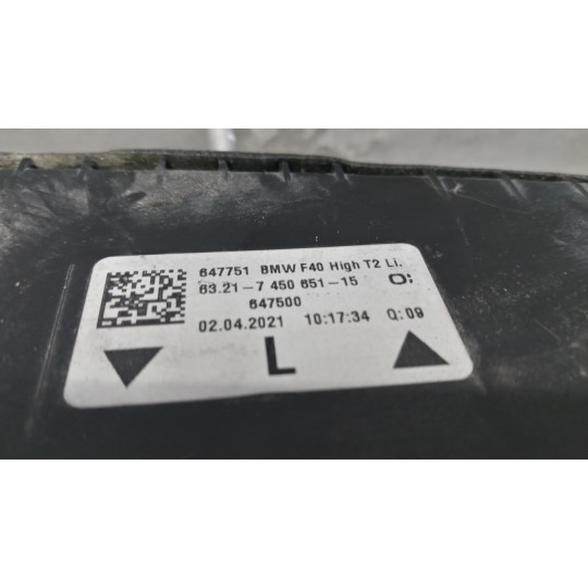 FARO POST INTERNO LED SINISTRO BMW Serie 1 (F40) 2019> usato