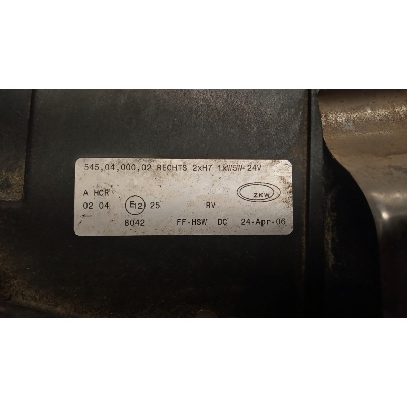 MAN RIGHT HEADLIGHT MAN F90 1986>1997 used