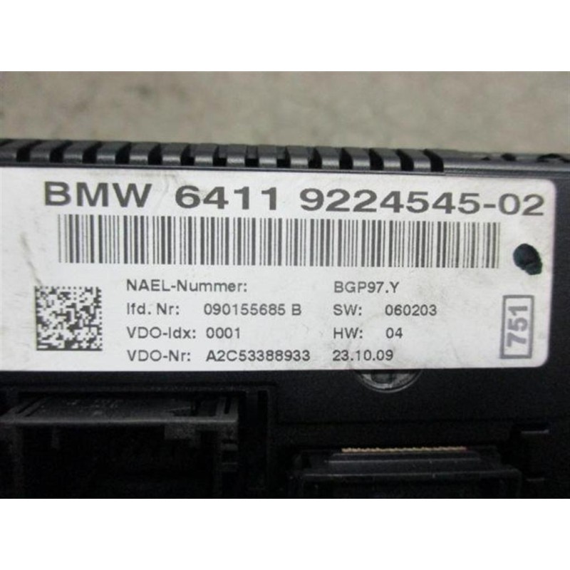 BMW CENTRALINA CLIMATIZZATORE BMW Serie 1 (E87) 2007> usato