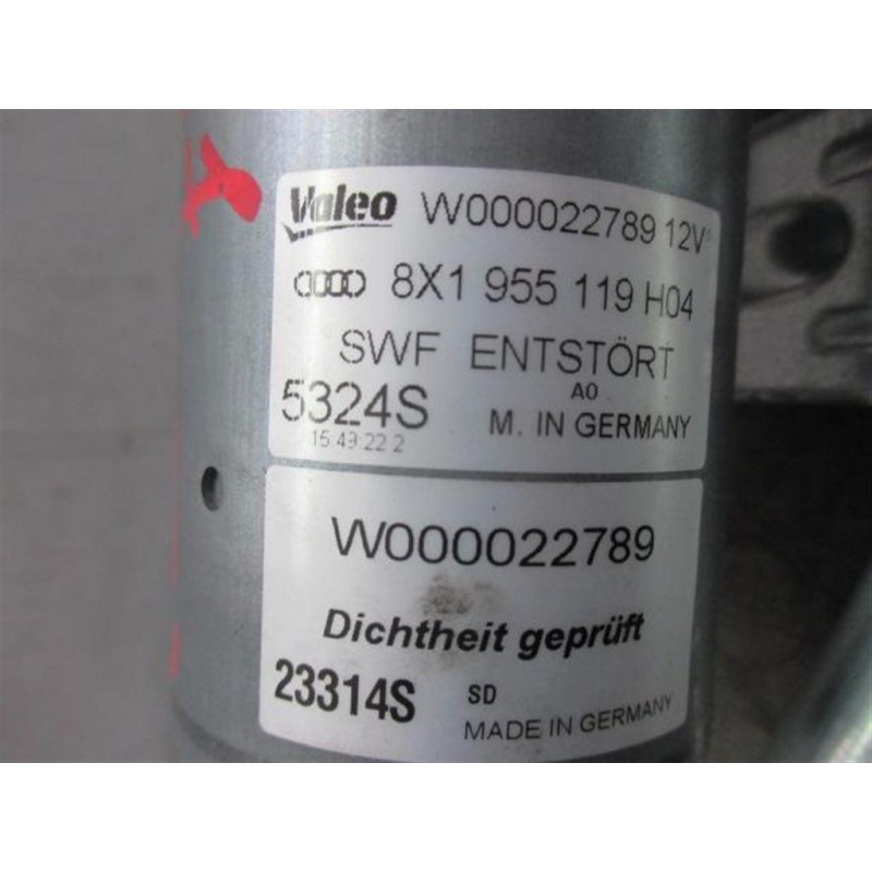 AUDI windshield wiper motor AUDI A1 2010> used