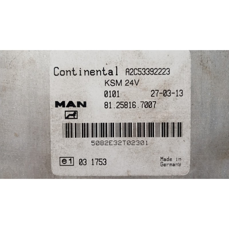 MAN CENTRALINE VARIE A MAN TGX  usato