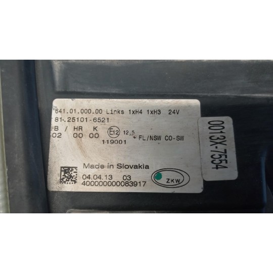 LEFT FOG LIGHT LAMP MAN TGX  used