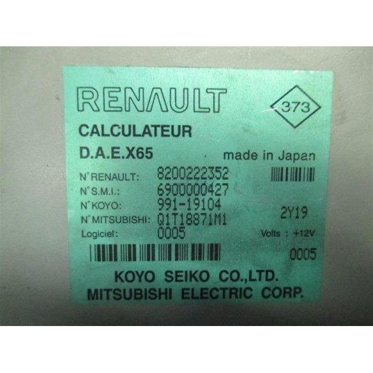 VARIOUS CONTROL UNITS  RENAULT Clio 2001>2004 used