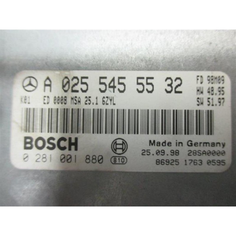 MERCEDES-BENZ CENTRALINA MOTORE MERCEDES-BENZ Classe E (W/S210) 1995>1999 usato