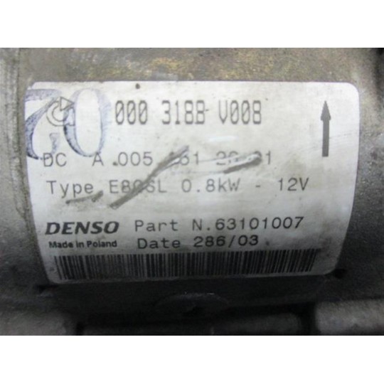 MOTORINO AVVIAMENTO SMART City Coupé e Cabrio Fourtwo 2003>2007 usato