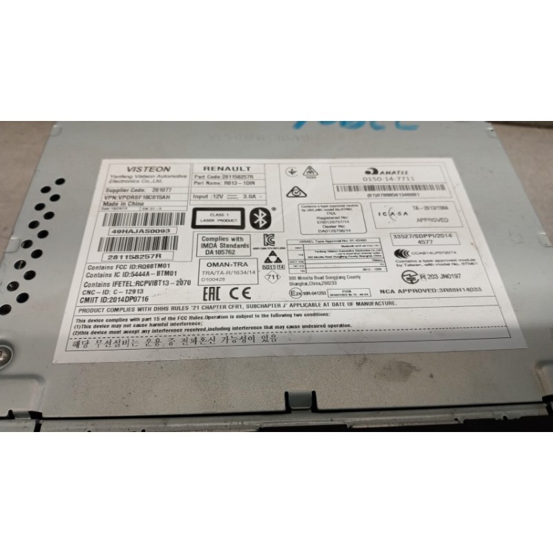 RENAULT AUTORADIO RENAULT Kangoo 2013>2021 usato