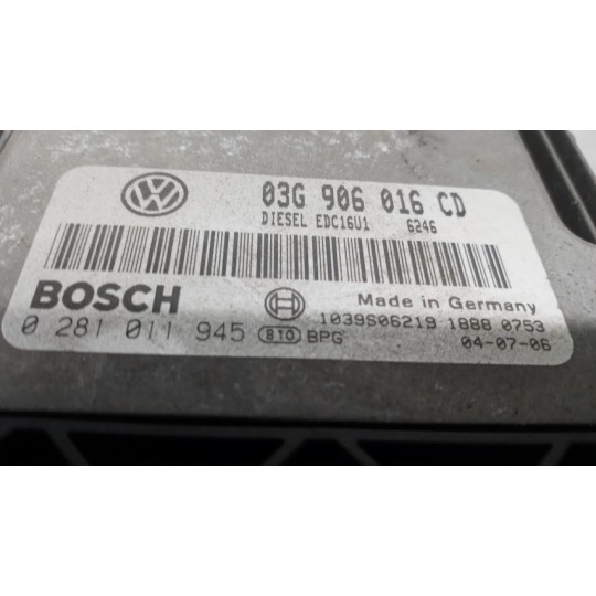 ENGINE UNIT VOLKSWAGEN Touran 2003>2007 used