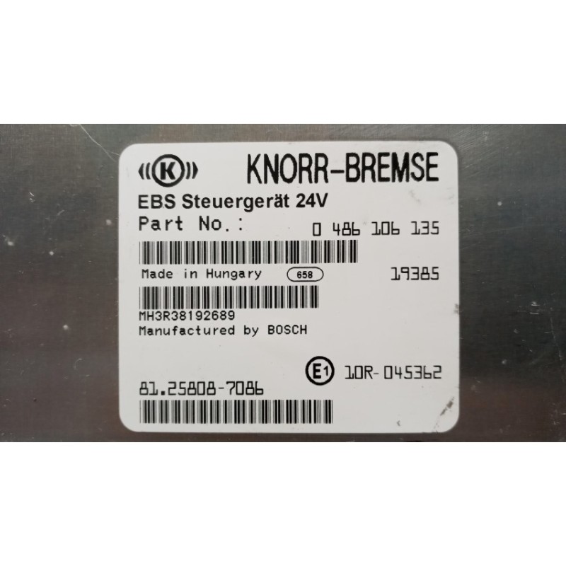 MAN EBS CONTROL UNIT  MAN TGX euro 6 used