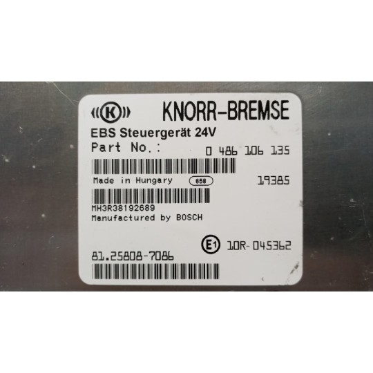 EBS CONTROL UNIT  MAN TGX euro 6 used