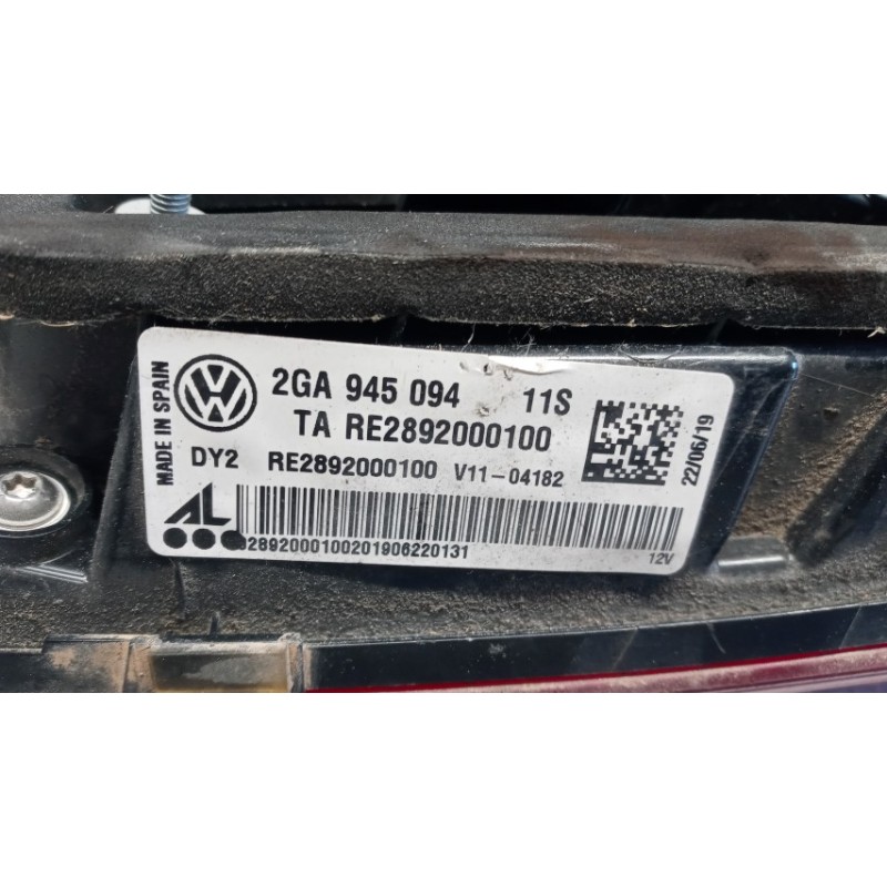VOLKSWAGEN RIGHT REAR LED LIGHT ON BACK VOLKSWAGEN T-Roc 2017>2021 used