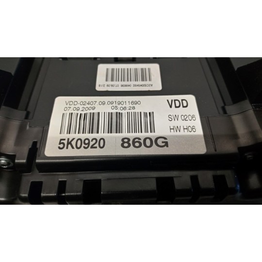 QUADRO STRUMENTI VOLKSWAGEN Golf 6 2008>2012 usato