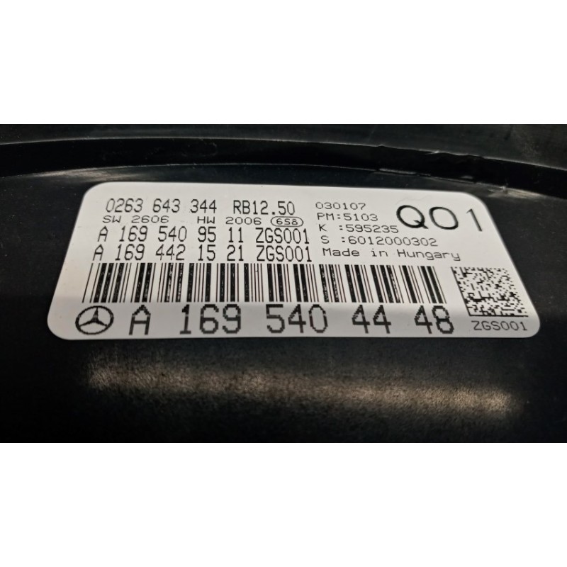 MERCEDES-BENZ INSTRUMENT PANEL MERCEDES-BENZ Classe A (W169) 2004>2008 used
