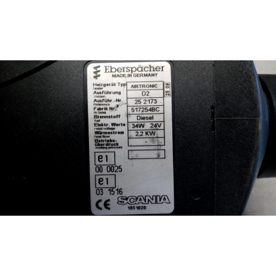 WEBASTO MAN TGS used