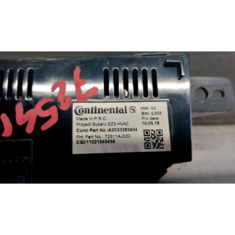 SUBARU AC CONTROL UNIT SUBARU Outback 2009>2015 used