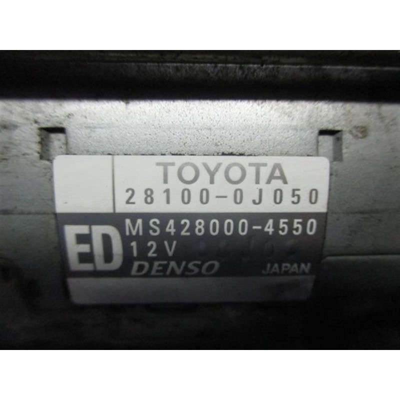 TOYOTA STARTER MOTOR TOYOTA Yaris 2005>2008 used