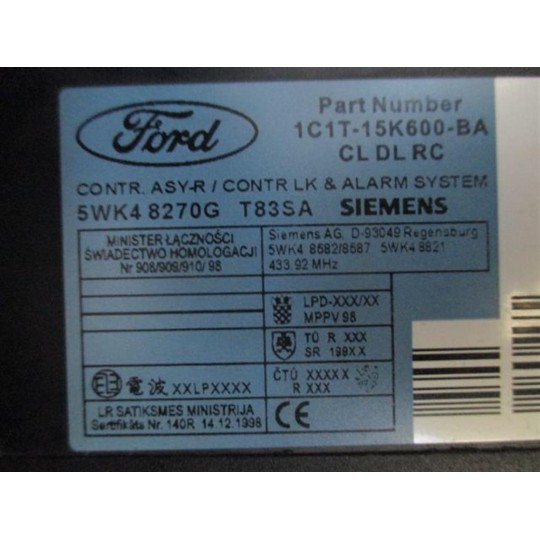 VARIOUS CONTROL UNITS  FORD van Transit 2000>2006 used