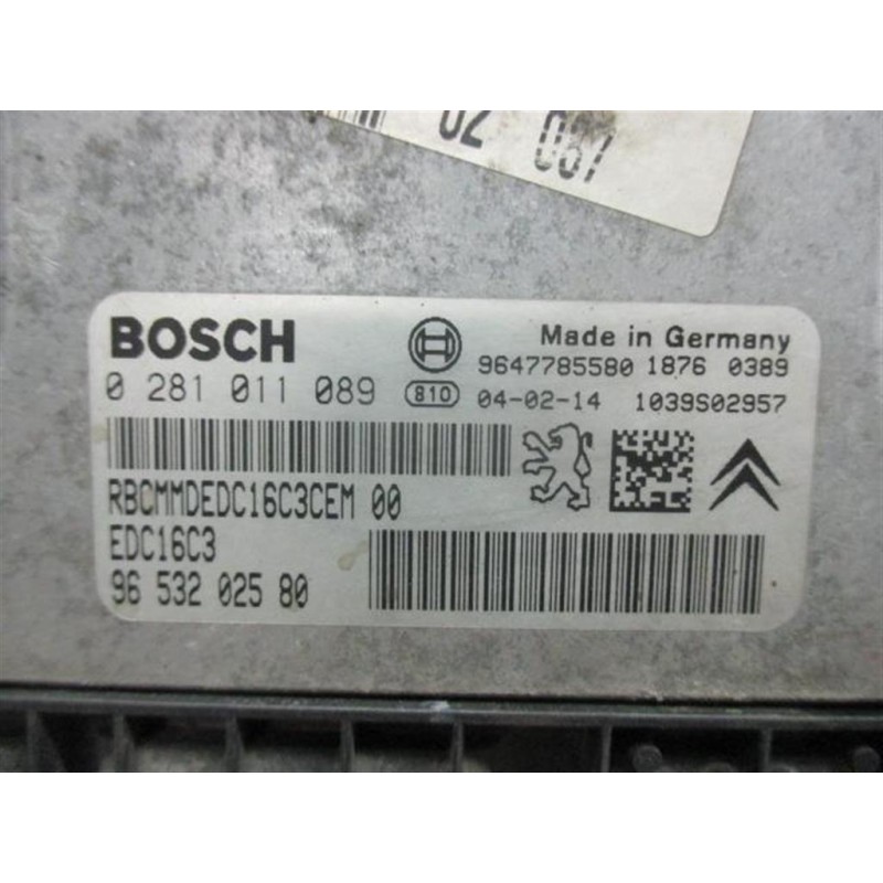 PEUGEOT ENGINE UNIT PEUGEOT 206 2003>2012 used