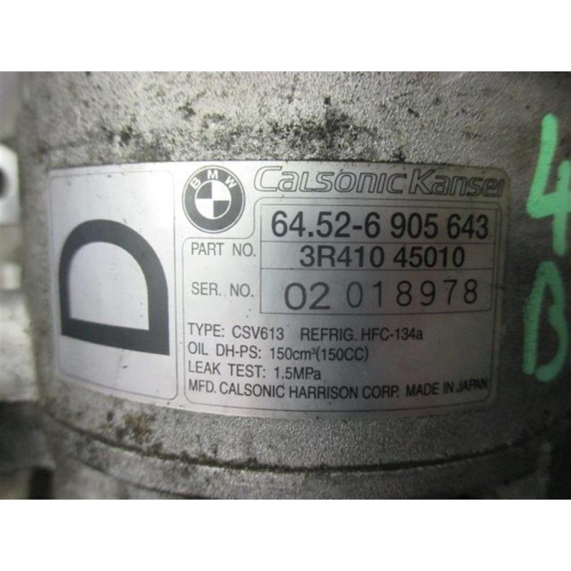 BMW COMPRESSORE ARIA CONDIZIONATA BMW Serie 3 (E46) 2001>2005 usato