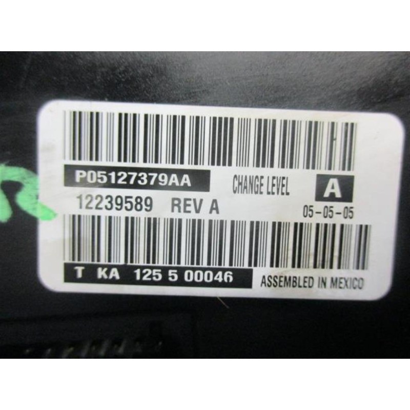 CHRYSLER AC CONTROL UNIT CHRYSLER Voy./G.Voyager 2004>2008 used