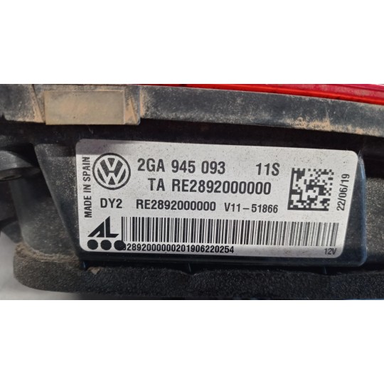 LEFT REAR LEF LIGHT ON BACK VOLKSWAGEN T-Roc 2017>2021 used