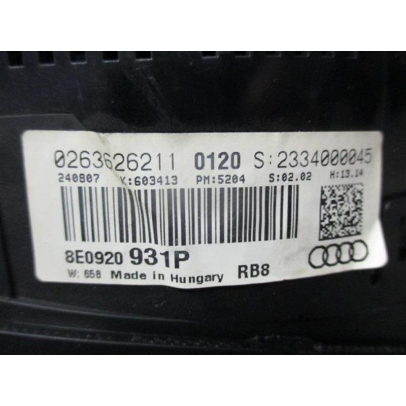 AUDI QUADRO STRUMENTI AUDI A4 2004>2007 usato