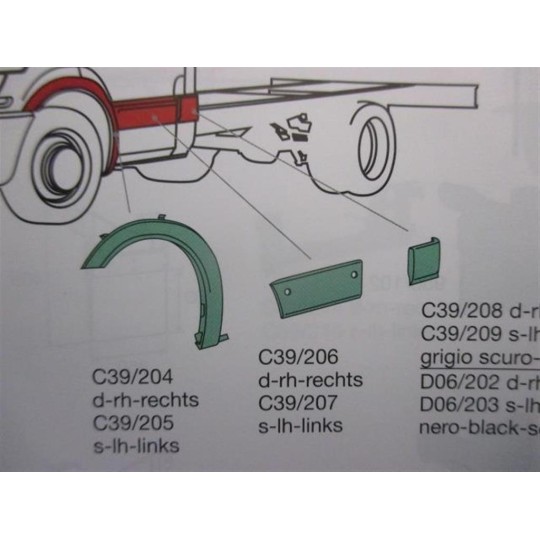 PLASTICHE ESTERNE VARIE IVECO Daily 2000>2006 nuovo