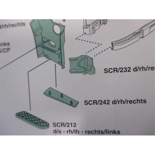 PLASTICHE ESTERNE VARIE SCANIA Serie R 2005> nuovo