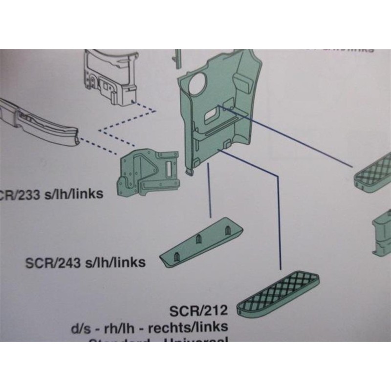 SCANIA PLASTICHE ESTERNE VARIE SCANIA Serie R 2005> nuovo
