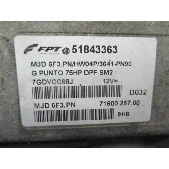 ENGINE UNIT FIAT F.Grande Punto 2005>2012 used