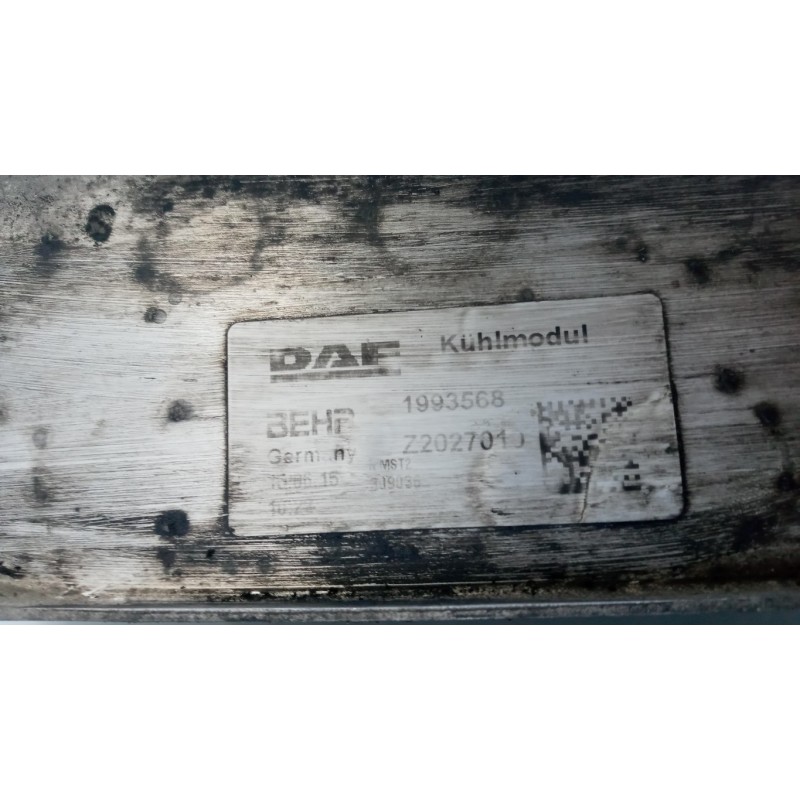 DAF RADIATORE INTERCOOLERS DAF XF106 usato
