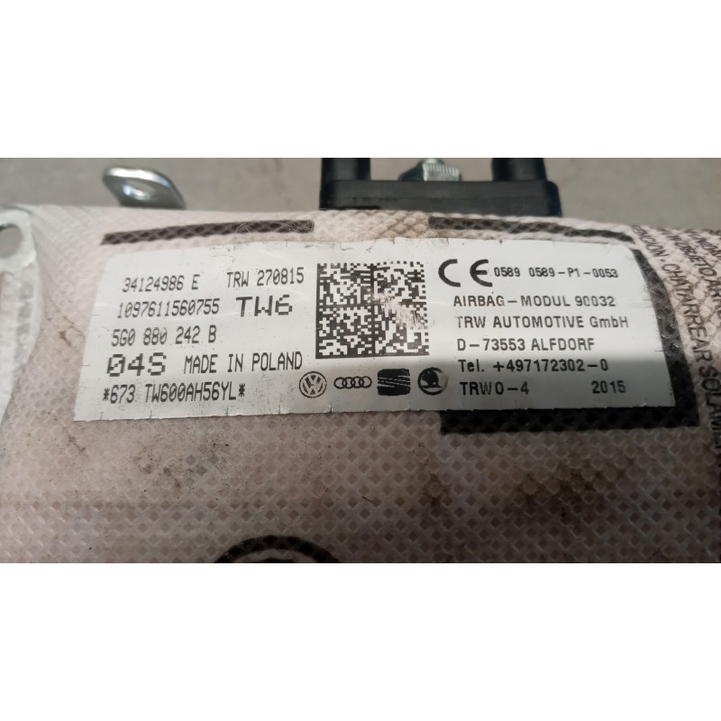 VOLKSWAGEN AIR BAG LATERALE DESTRO VOLKSWAGEN Golf 7 2012>2016 usato