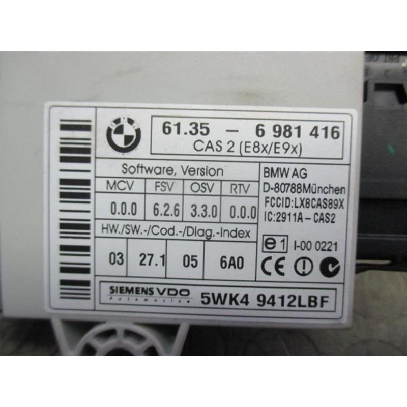 BMW VARIOUS CONTROL UNITS A  BMW Serie 3 (E90/E91) 2005>2008 used