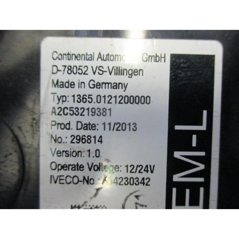 IVECO VARIOUS CONTROL UNITS A  IVECO EUROCARGO 2008>2013 used