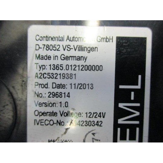 VARIOUS CONTROL UNITS A  IVECO EUROCARGO 2008>2013 used