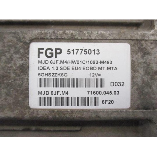 ENGINE UNIT FIAT Idea 2005>2013 used