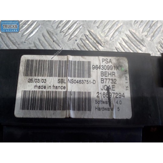 AC CONTROL UNIT PEUGEOT 307 2001>2005 used