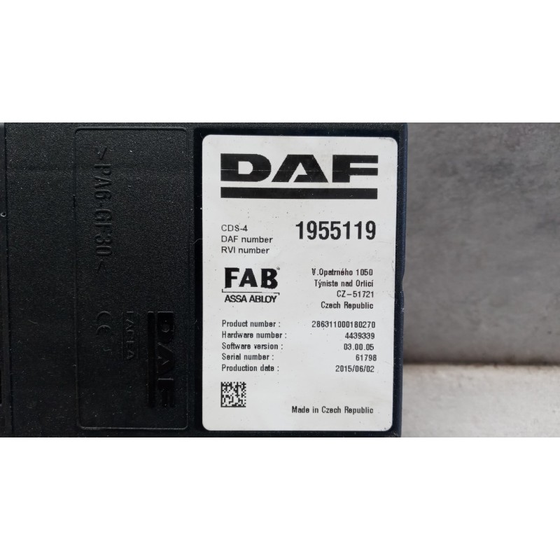 DAF CENTRALINE VARIE A DAF XF106 usato