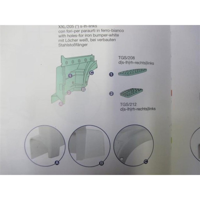 MAN LEFT FRONT MUDGUARD  MAN TG-A 2000>2007 used