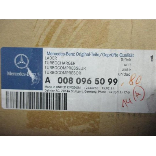 TURBOCHARGES 
 MERCEDES-BENZ truck Axor new