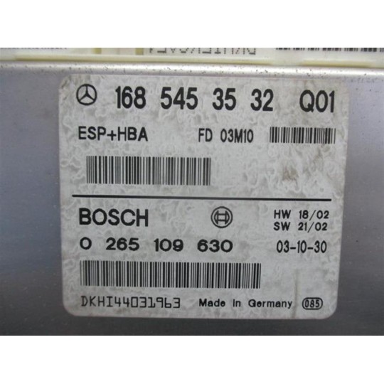 VARIOUS CONTROL UNITS A  MERCEDES-BENZ Classe A (W168) 2002>2004 used