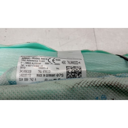 AIR BAG TETTO DESTRO VOLKSWAGEN Golf 7 2012>2016 usato