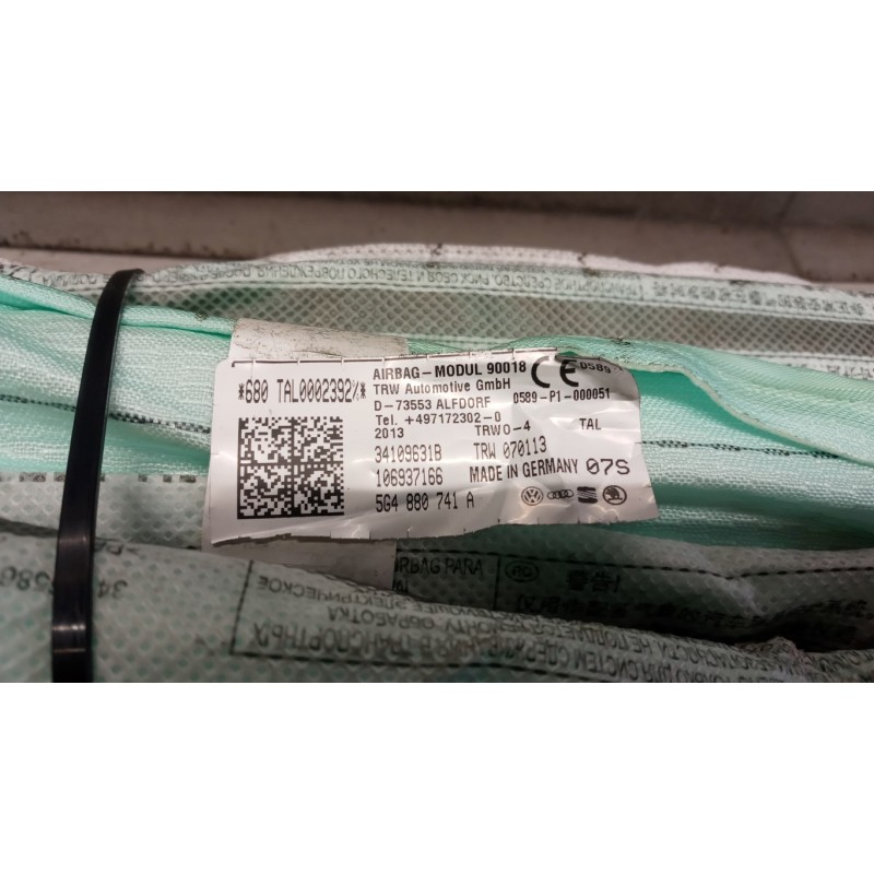 VOLKSWAGEN AIR BAG TETTO SINISTRO VOLKSWAGEN Golf 7 2012>2016 usato
