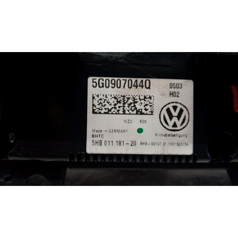 VOLKSWAGEN AC CONTROL UNIT VOLKSWAGEN Golf 7 2012>2016 used