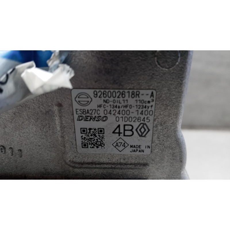RENAULT AIR CONDITIONER COMPRESSOR RENAULT Captur 2019> used