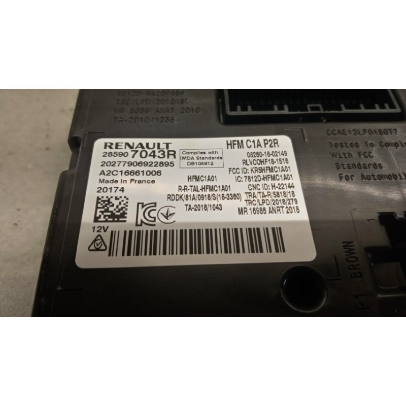 RENAULT VARIOUS CONTROL UNITS  RENAULT Captur 2019> used