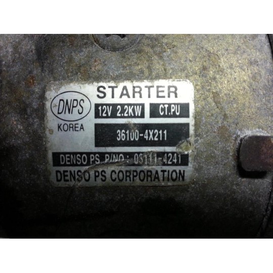 STARTER MOTOR HYUNDAI Terracan 2004> used