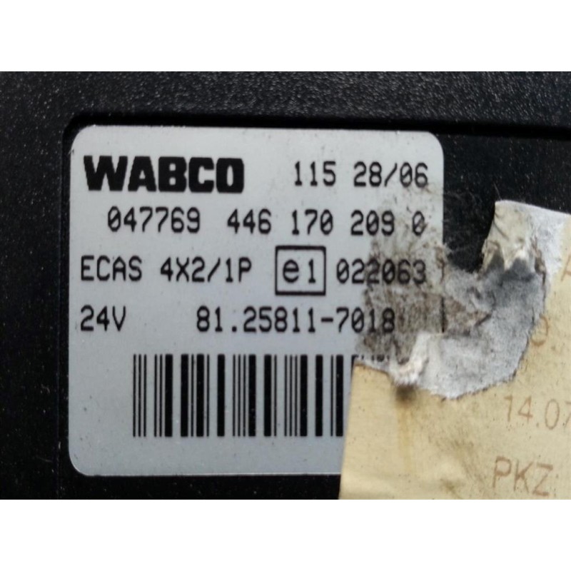 MAN VARIOUS CONTROL UNITS  MAN TG-A 2000>2007 used